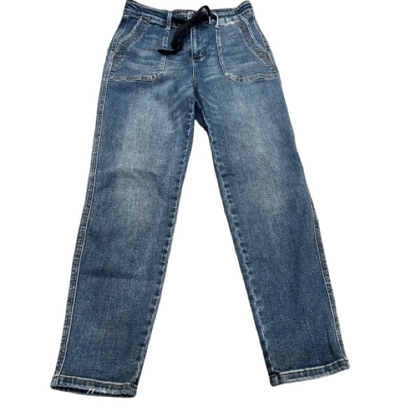 Judy Blue High Waisted Medium Wash Jogger Style Denim Jeans Comfy Size 11/30 - Picture 1 of 13